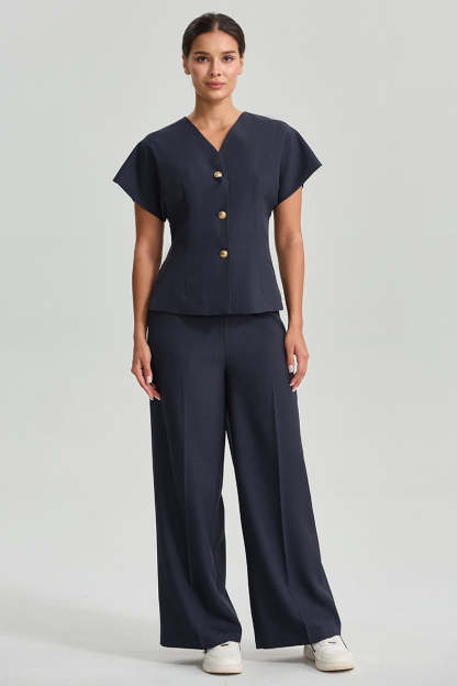Tailored Wide Leg Pants