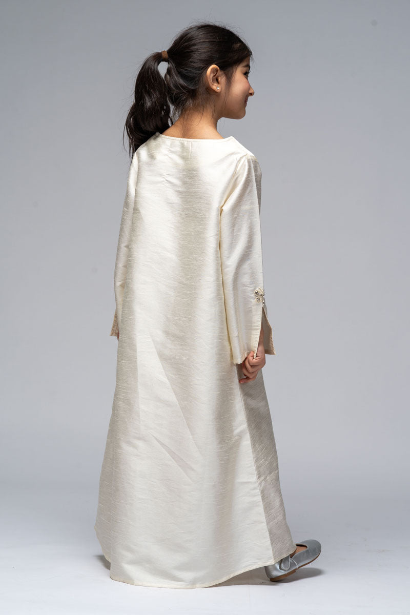 Long Dress with Embroidered Details