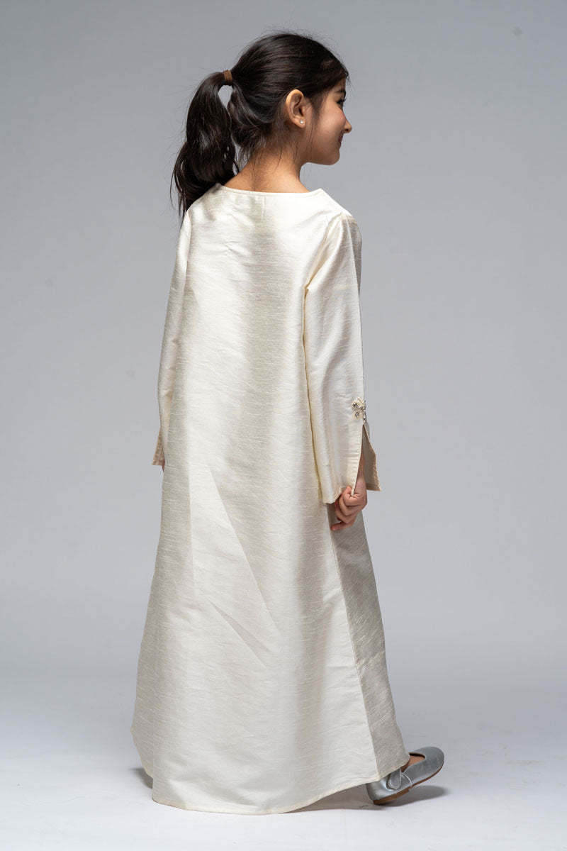 Long Dress with Embroidered Details