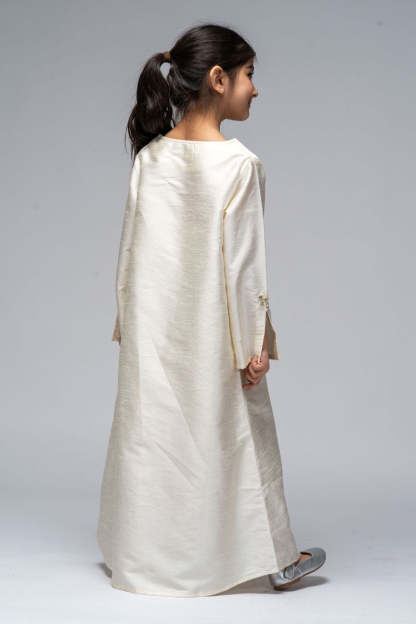 Long Dress with Embroidered Details