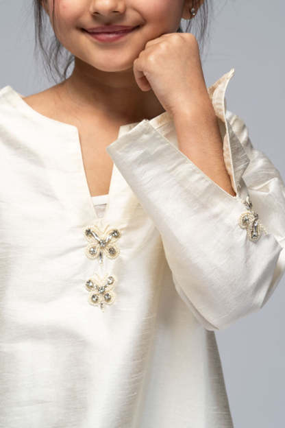 Long Dress with Embroidered Details