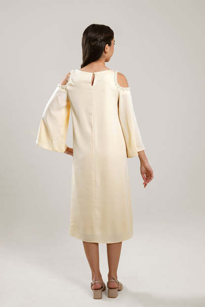 Cold Shoulder Midi Dress