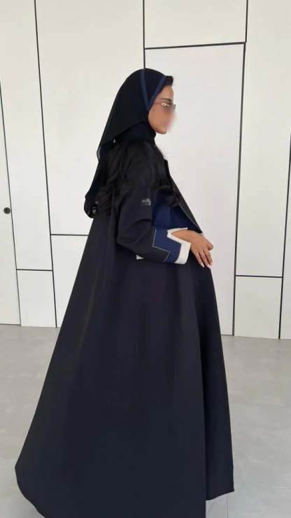 Blue Black Designer Abaya
