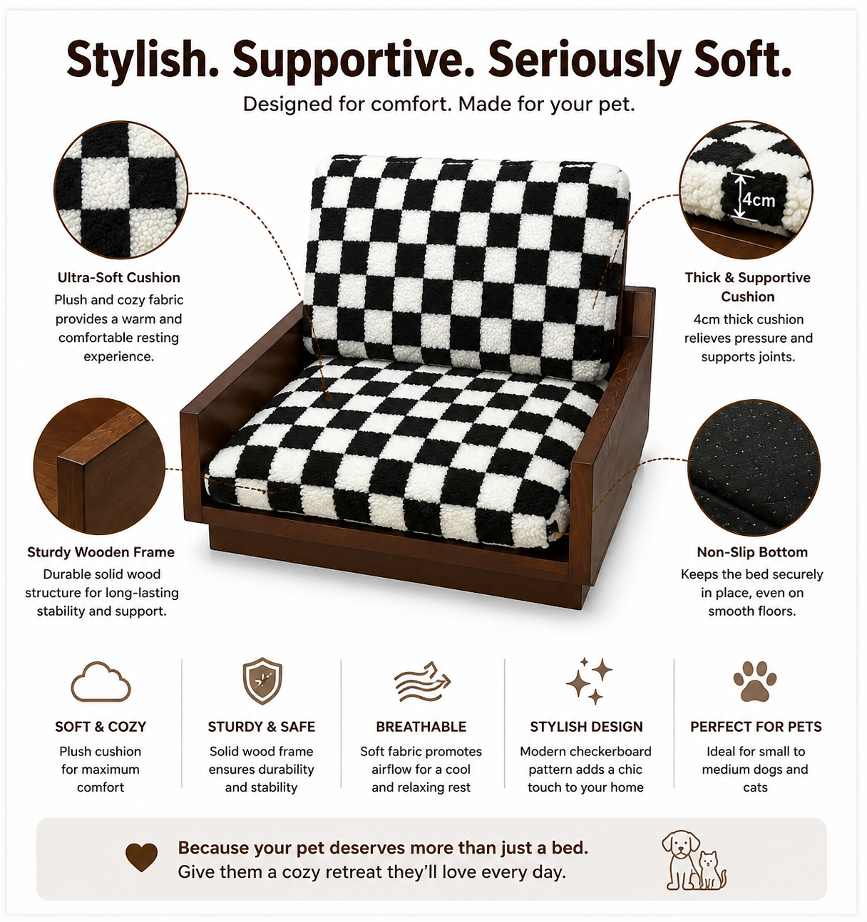 Mono Check Cat Chair product image 4