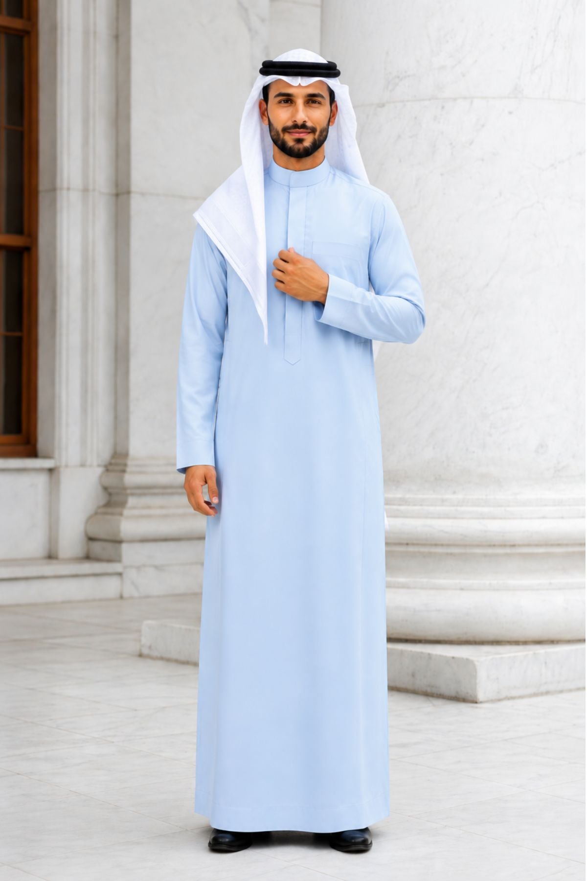 Sky Blue Saudi Thobe for Men