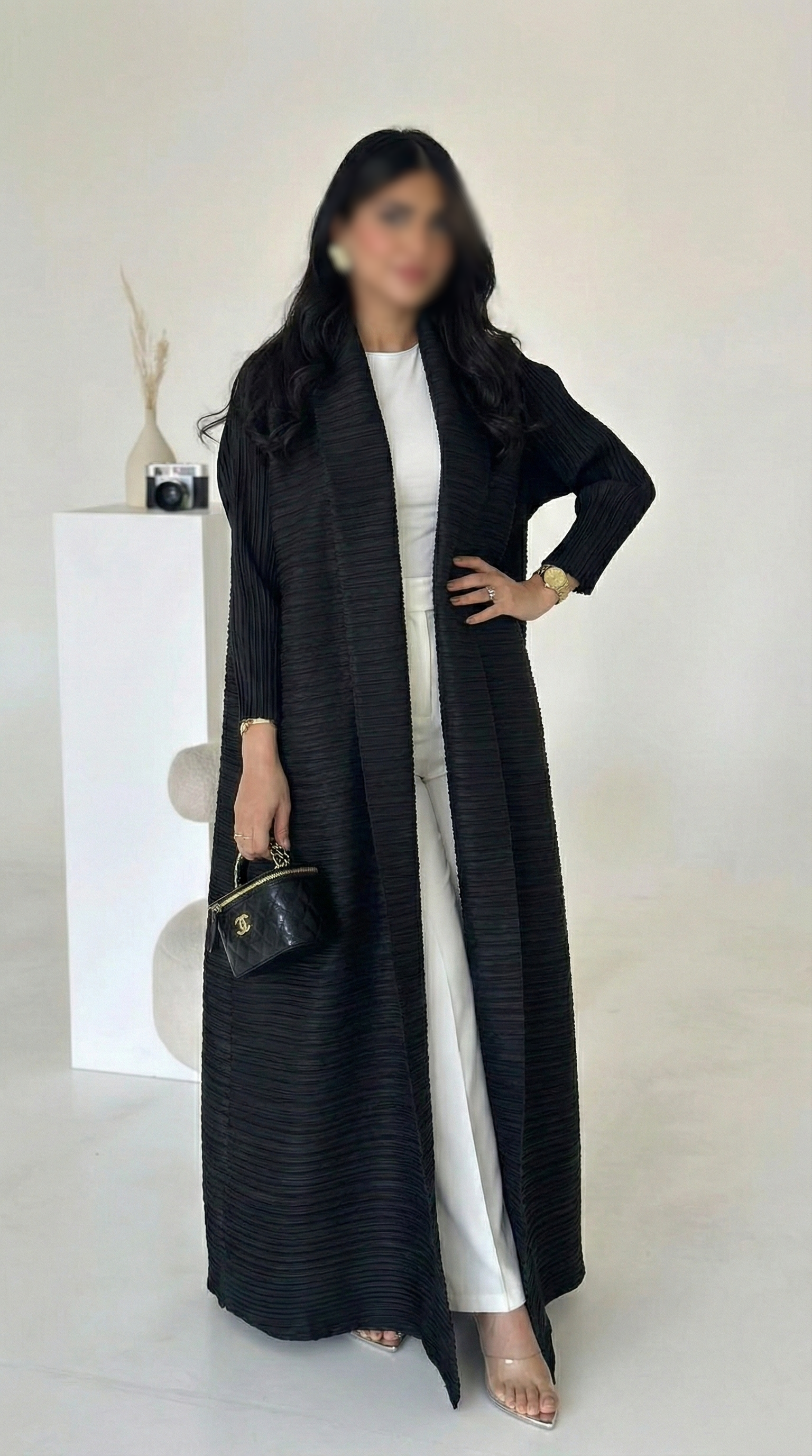 Black Abaya Vogue | Matching Shayla Included