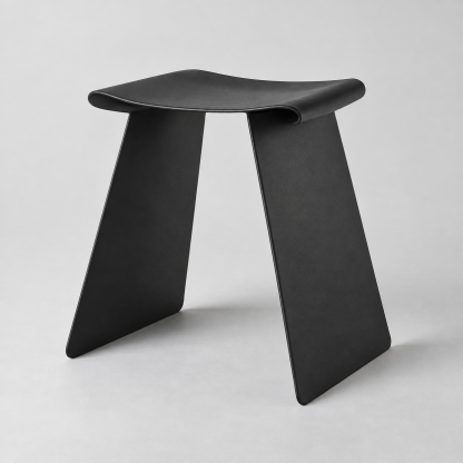 Fold Black Accent Stool — AI-generated design visualization