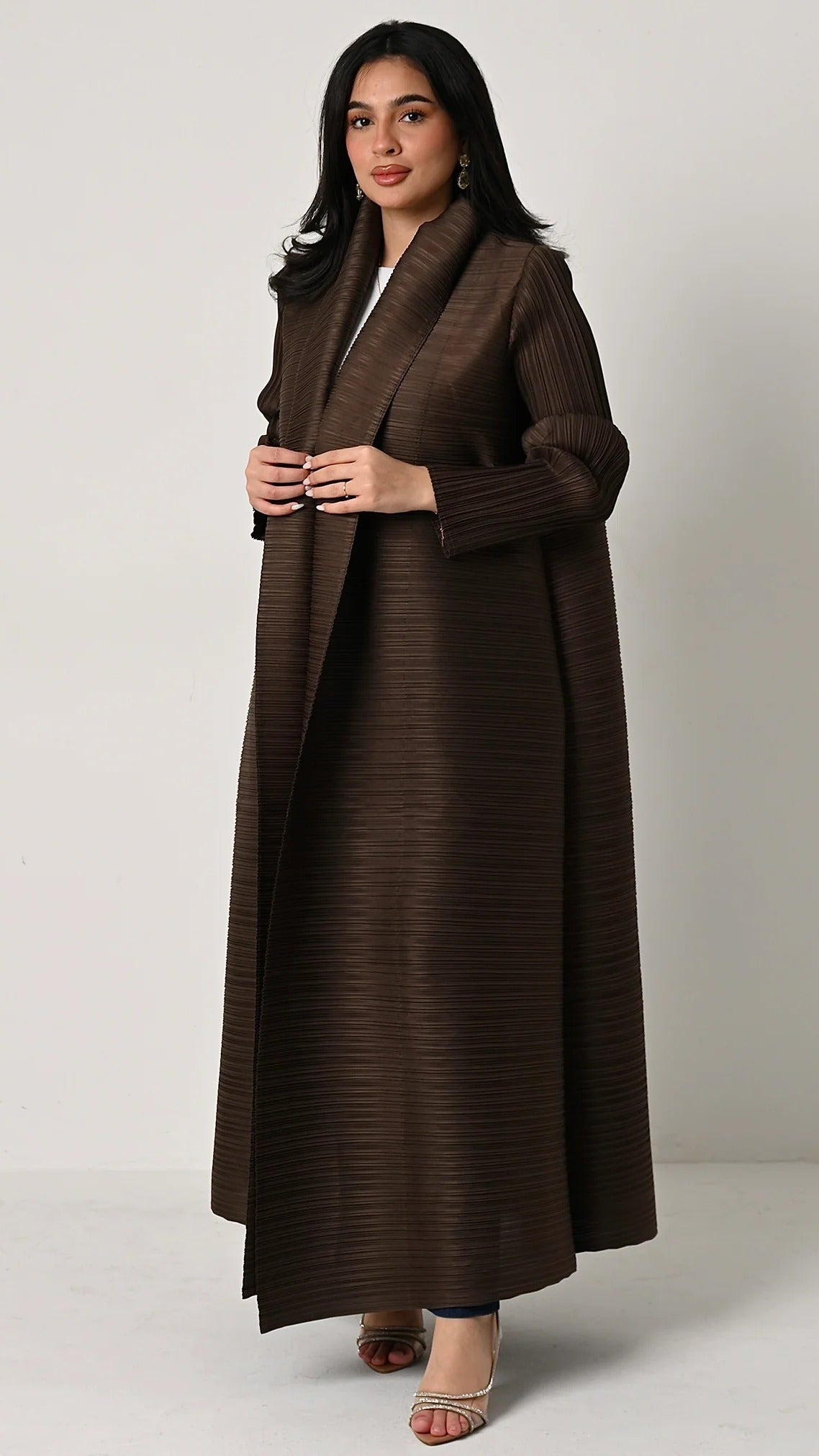 Mocha Abaya Vogue | Matching Shayla Included