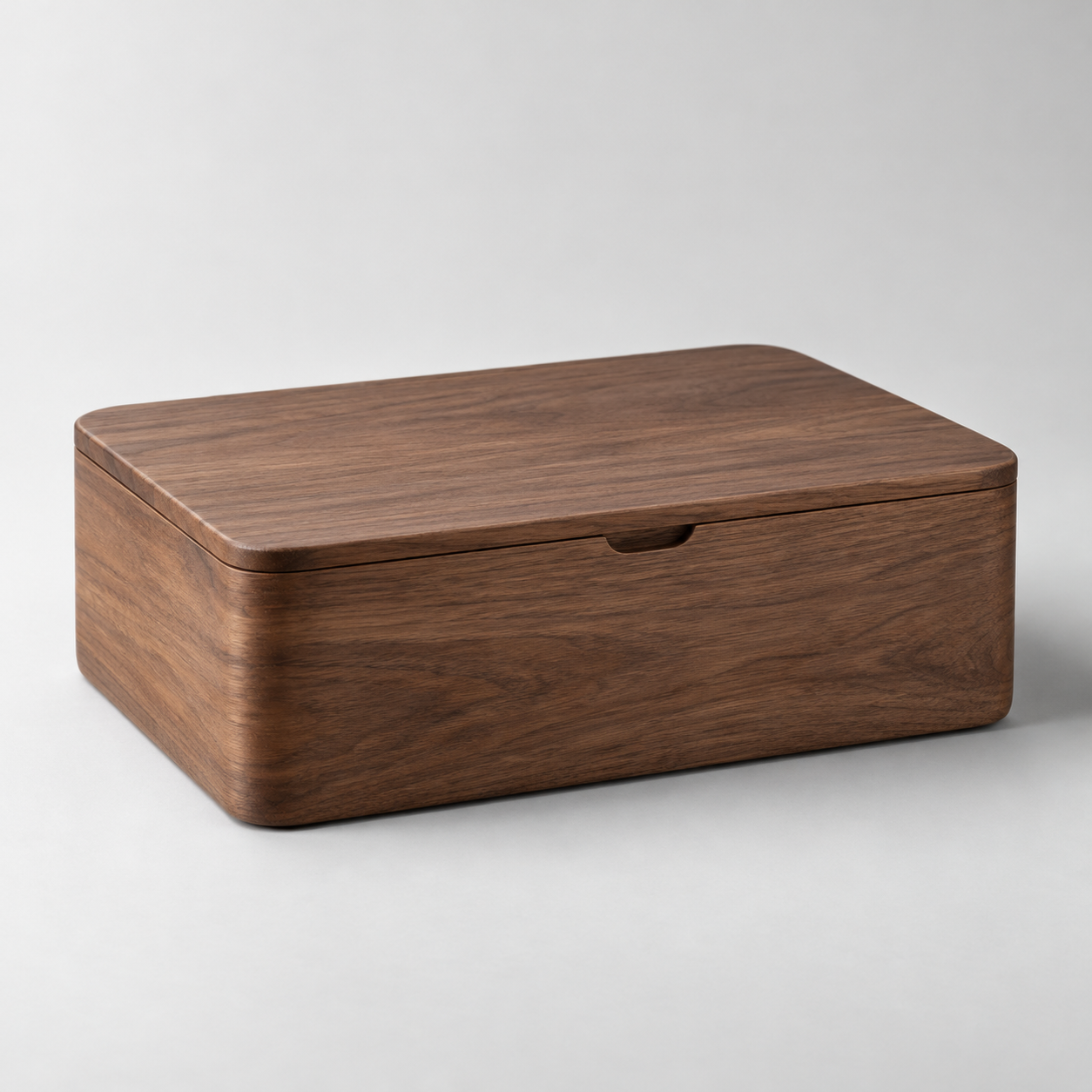 Keepsake Walnut Desk Box — AI-generated design visualization