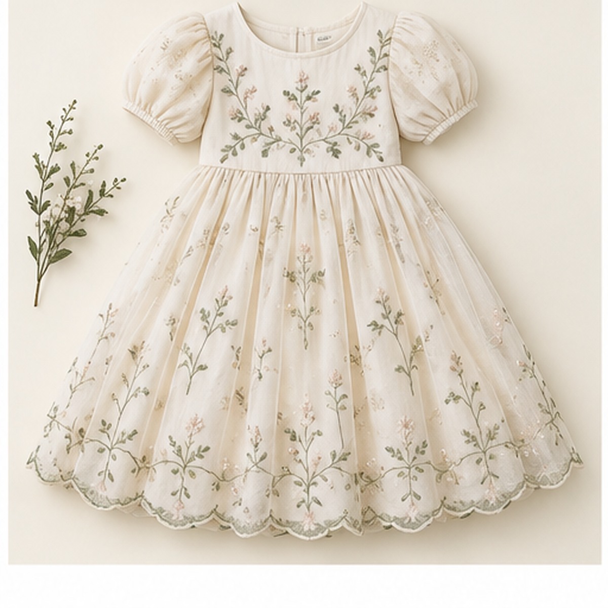Noura Embroidered Occasion Dress