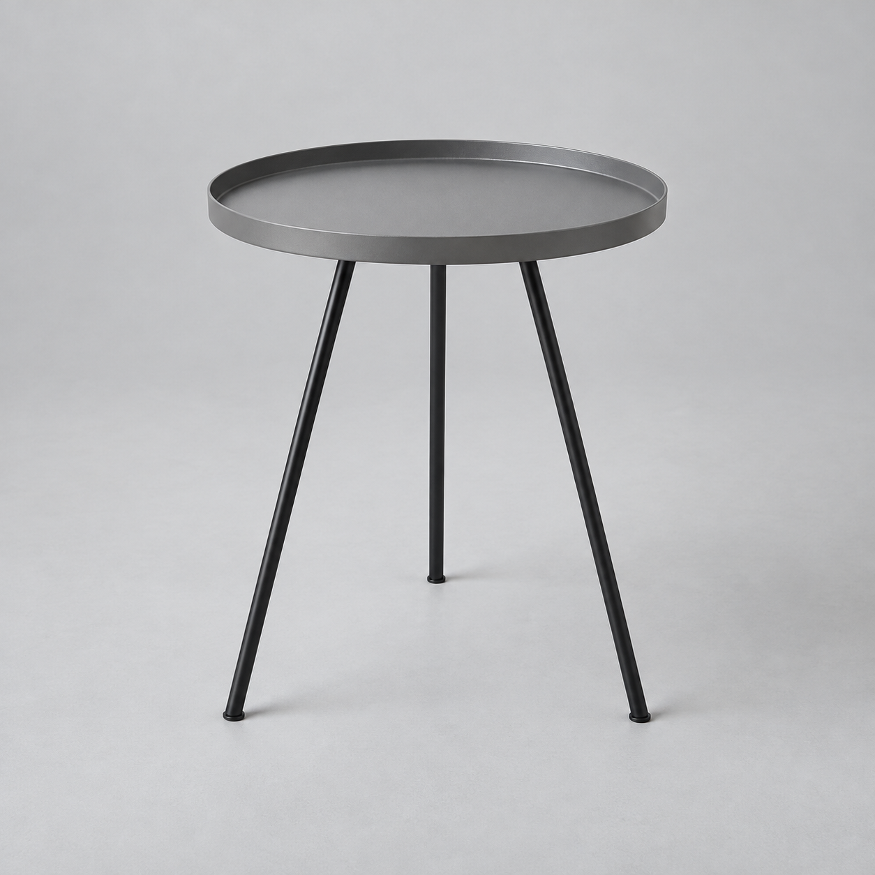 Offset Metal Tray Table — AI-generated design visualization