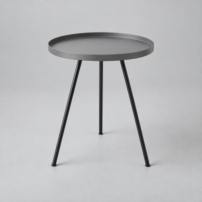 Offset Metal Tray Table — AI-generated design visualization