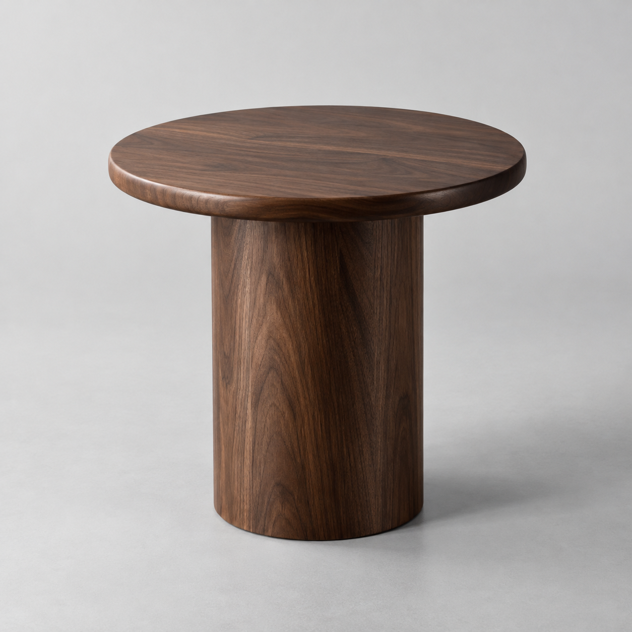 Orbit Walnut Side Table — AI-generated design visualization