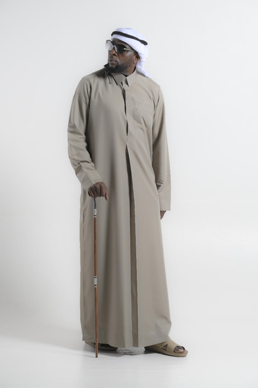 Taupe Beige in Pearl Cut - Qatari
