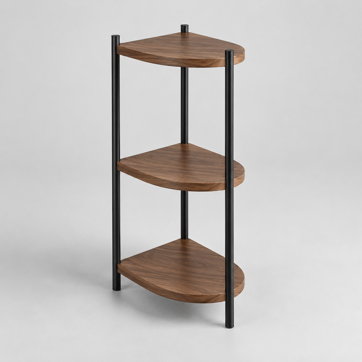 Radius Corner Shelf — AI-generated design visualization