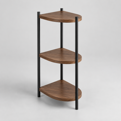Radius Corner Shelf — AI-generated design visualization