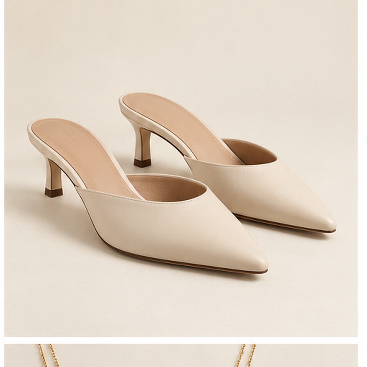 Reem Ivory Mules
