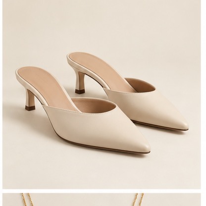 Reem Ivory Mules