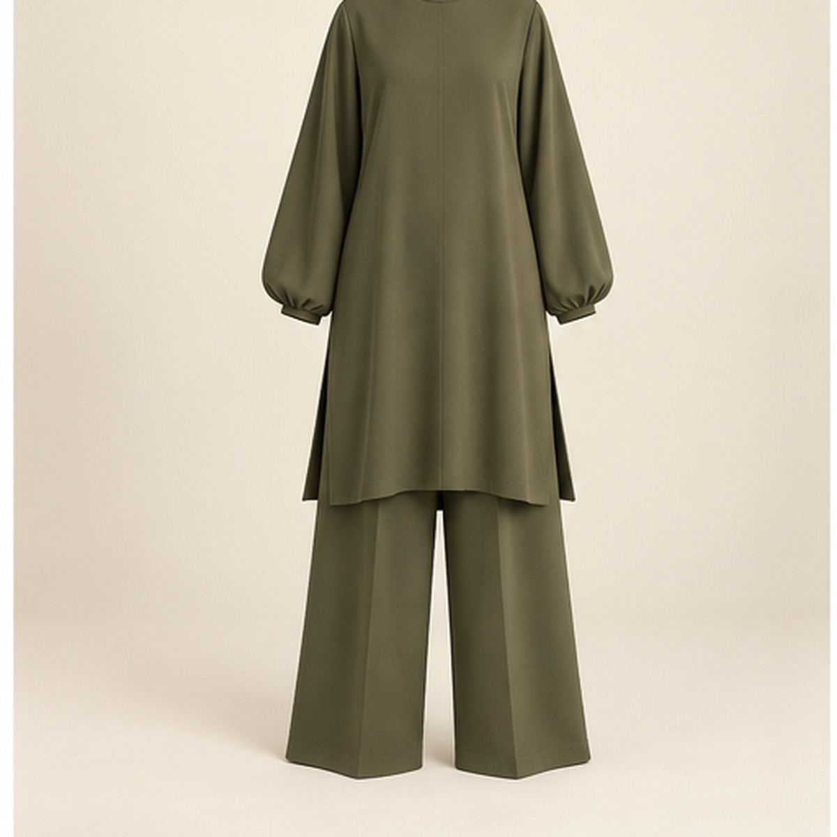 Salma Olive Tunic Set