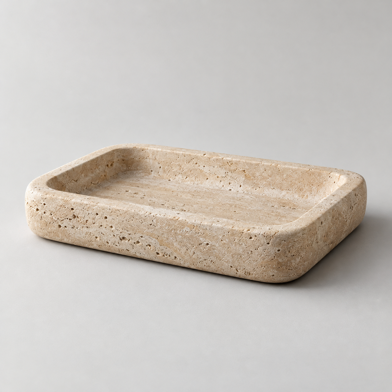Still Travertine Catchall — AI-generated design visualization