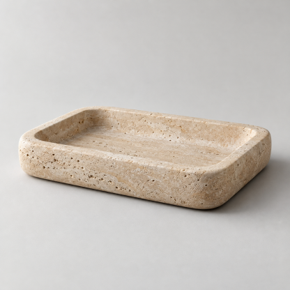Still Travertine Catchall — AI-generated design visualization