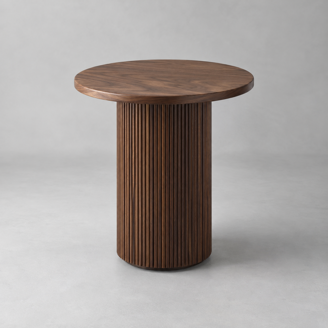 Vault Fluted Side Table — AI-generated design visualization