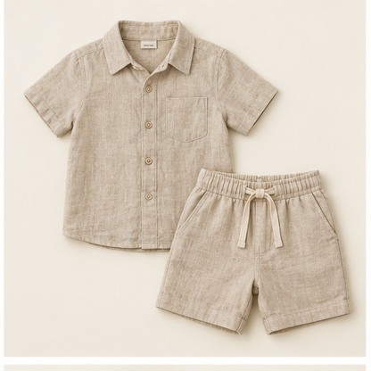 Yousef Linen Boys Set