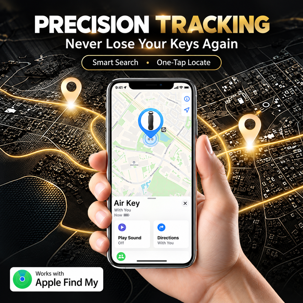 Smart Key Organizer with Apple Find My - 4