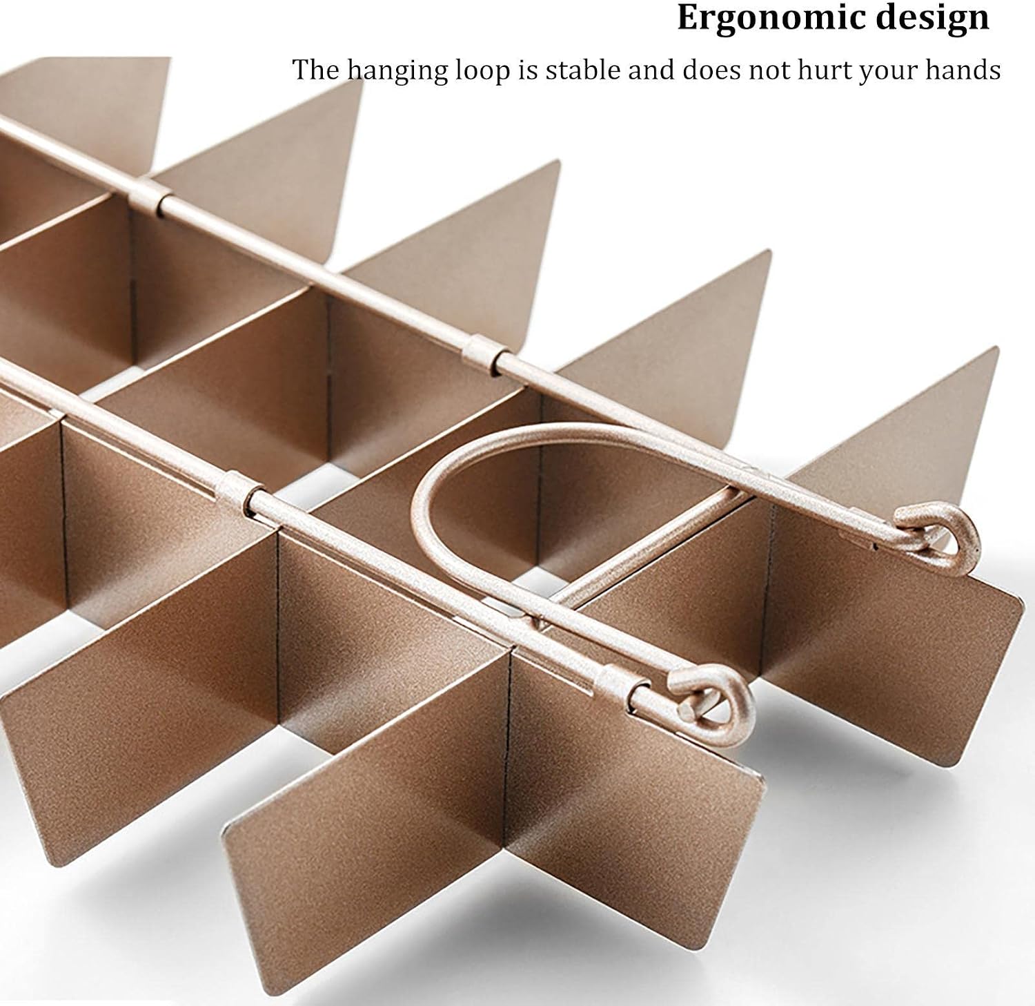 18-Portion Brownie Pan with Removable Divider - 10