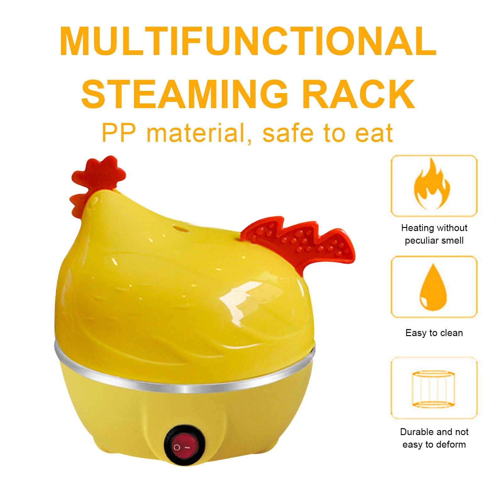 Christmas Chicken Egg Cooker – 7-Egg Mini Steamer