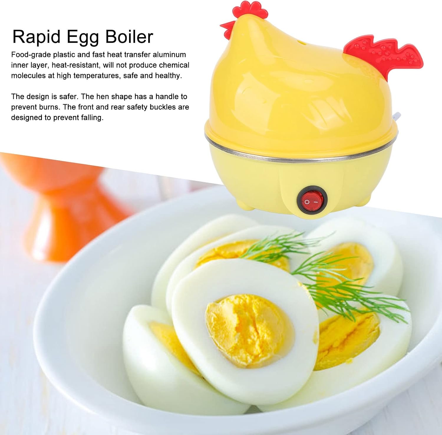 Christmas Chicken Egg Cooker – 7-Egg Mini Steamer