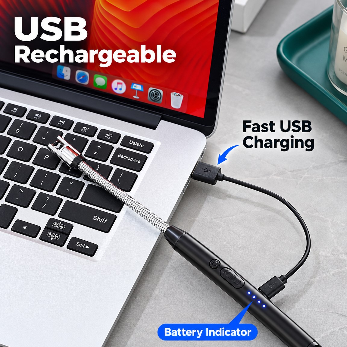 Christmas Flexible Arc Lighter — USB Rechargeable & Wind-Resistant - 7