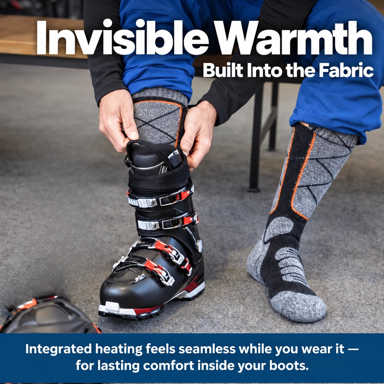 Christmas Rechargeable Heated Socks – 3 Heat Levels