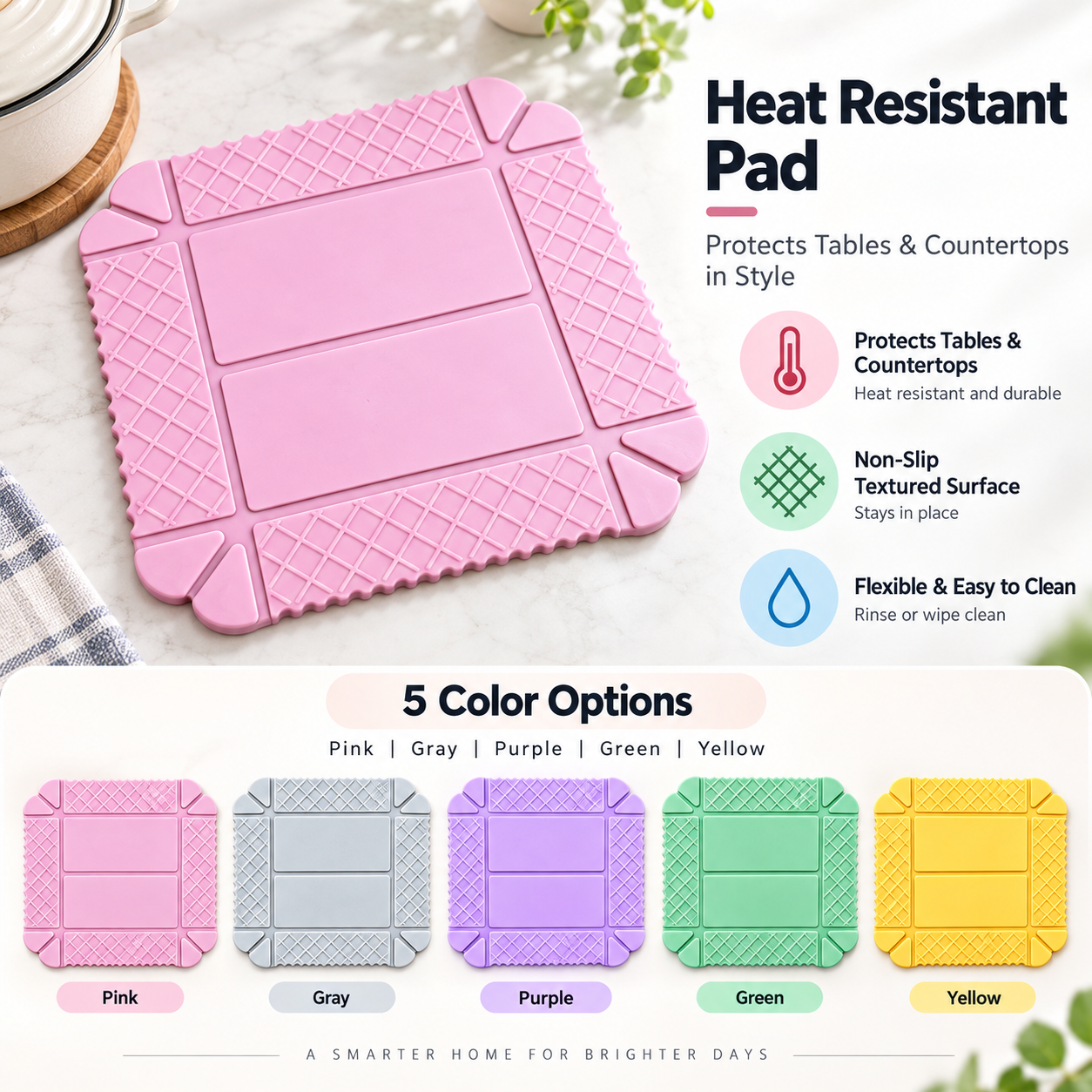 Holiday 2-in-1 Magnetic Foldable Silicone Tray & Trivet