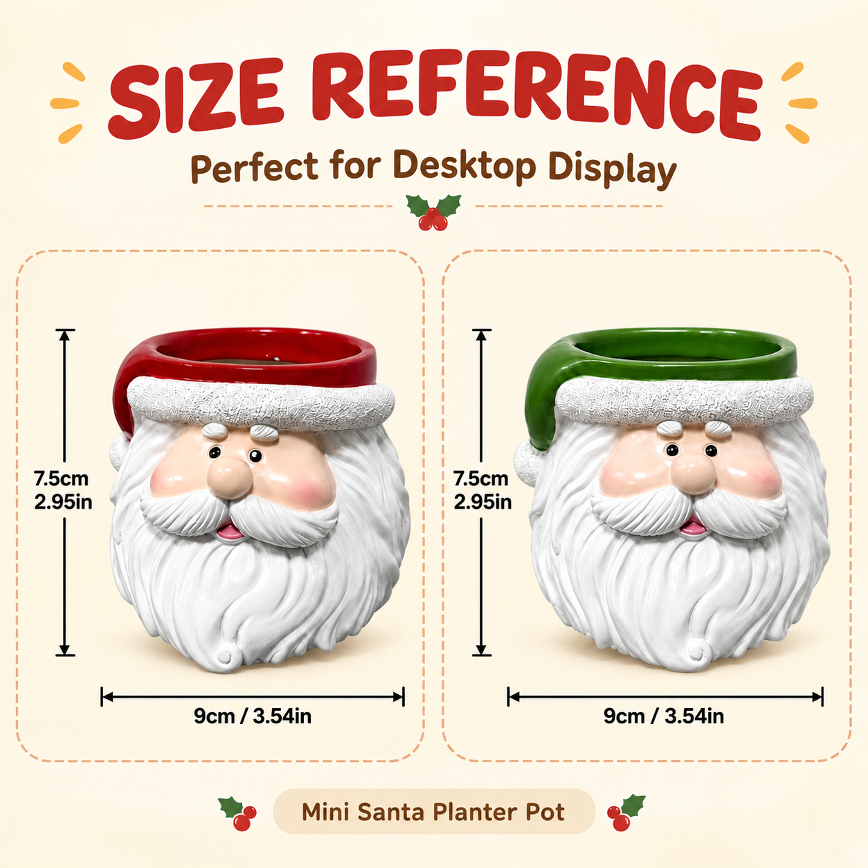 Christmas Santa Utensil Holder – Festive Countertop Organizer