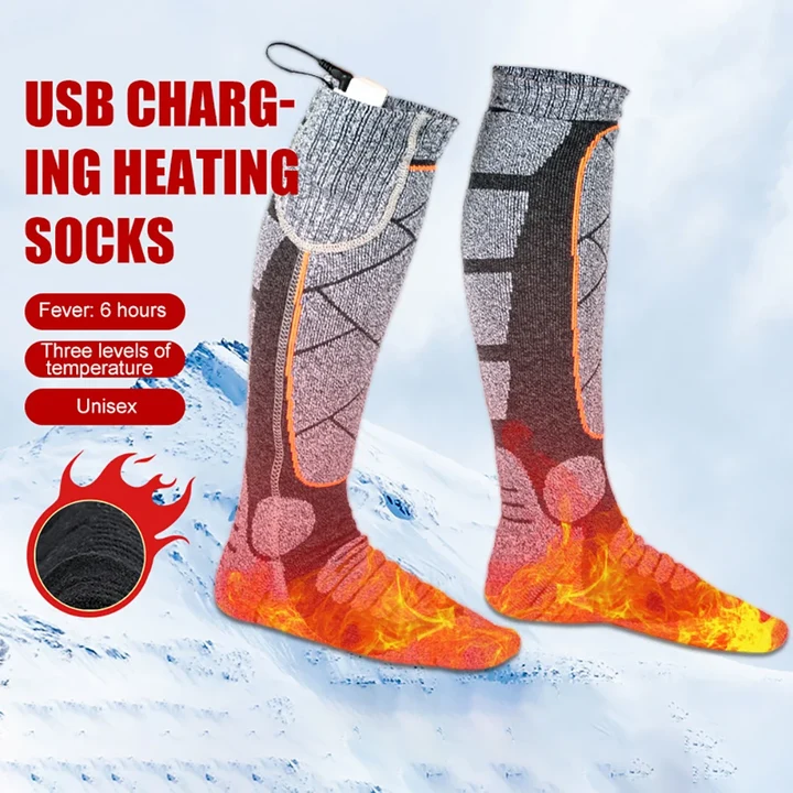 Christmas Rechargeable Heated Socks – 3 Heat Levels
