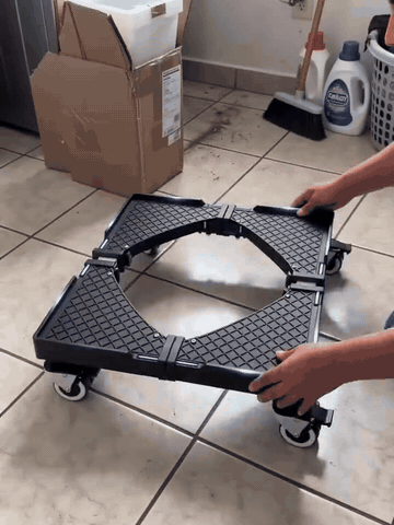 Adjustable appliance base setup demonstration