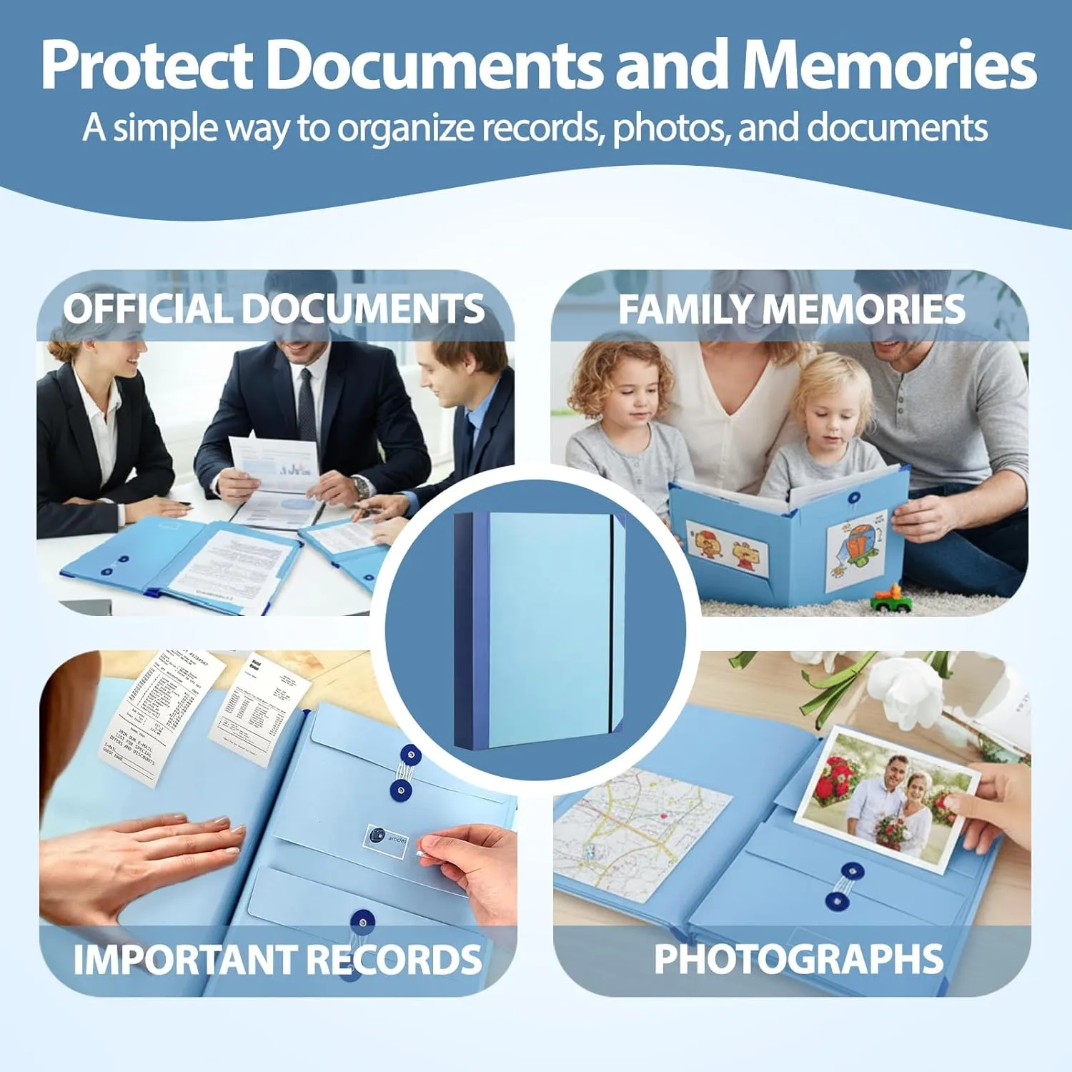 Document Organizer Binder: Stop the "where is it" panic by keeping insurance, deeds, and IDs in one secure spot. 📑🏠