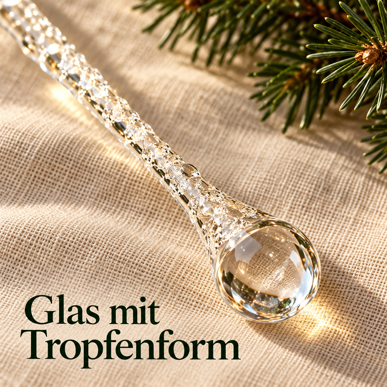 Glas-Eiszapfen für funkelnde Weihnachtsmomente