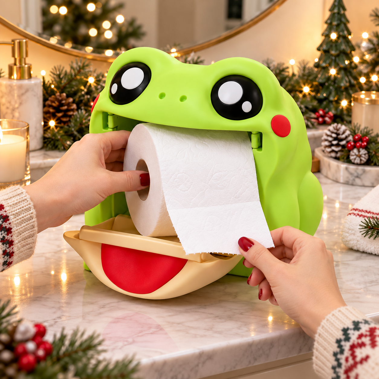Refilling the frog tissue dispenser