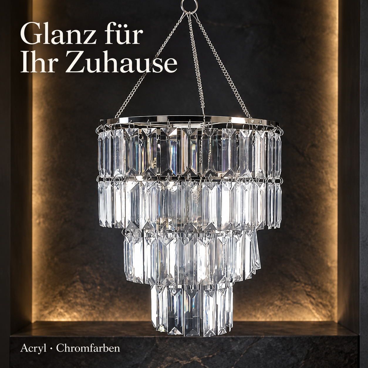 Acryl-Kronleuchter für glanzvolle Raumakzente