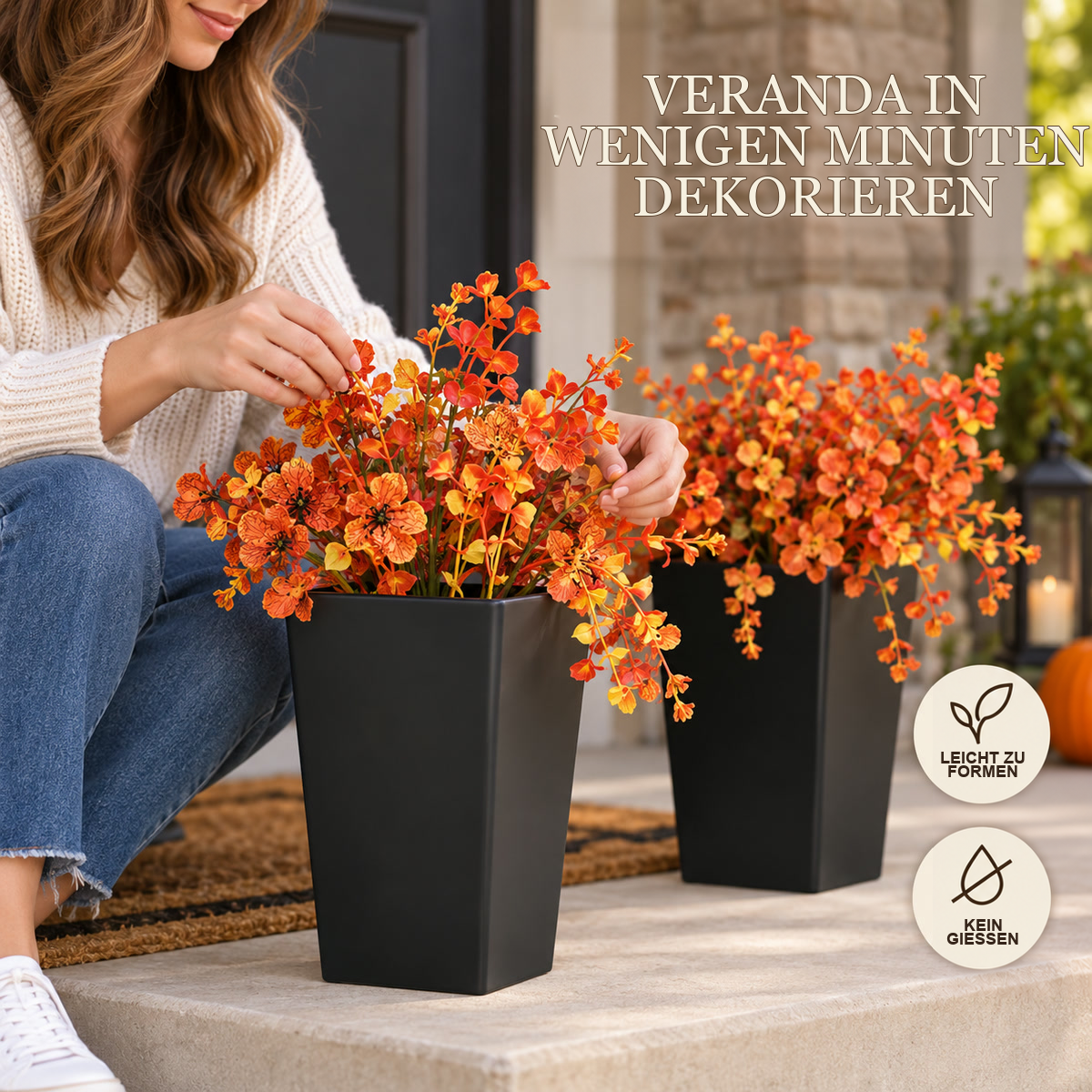 Herbstliche Verandadekoration in wenigen Minuten