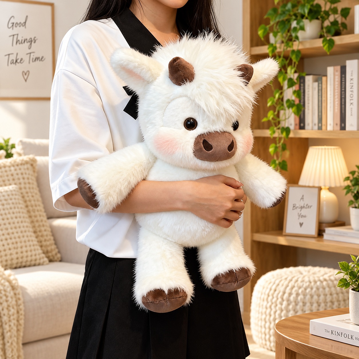 Christmas Running Cow Plush – Wiggles, Walks & Brings Holiday Cheer - 7