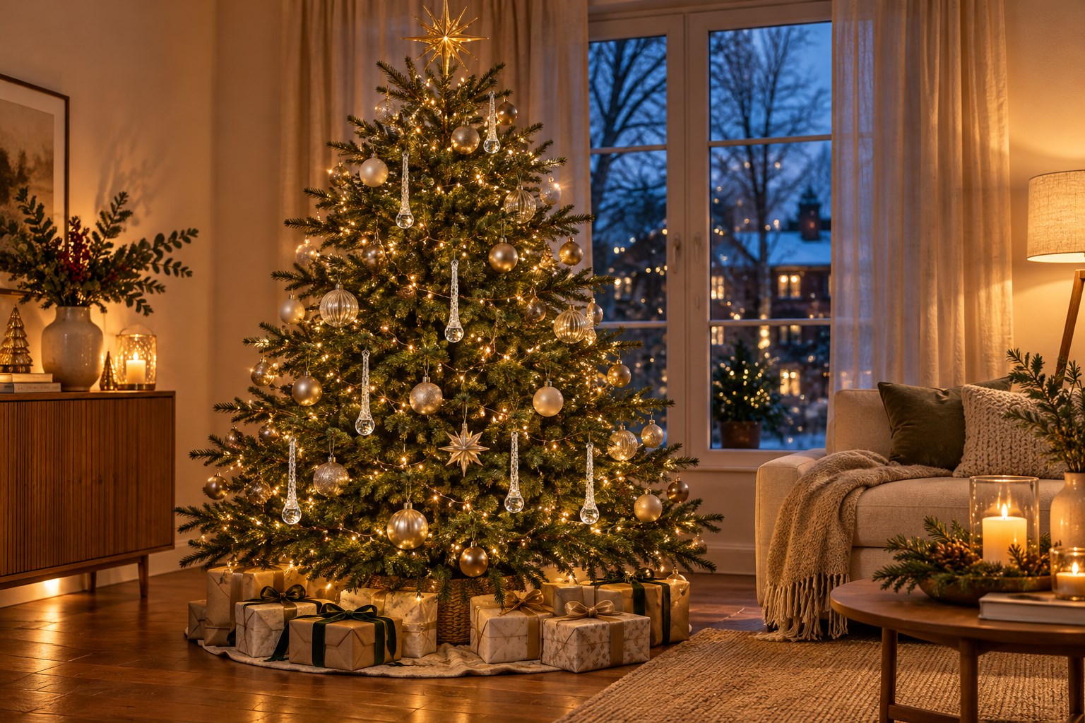 Glas-Eiszapfen für funkelnde Weihnachtsmomente