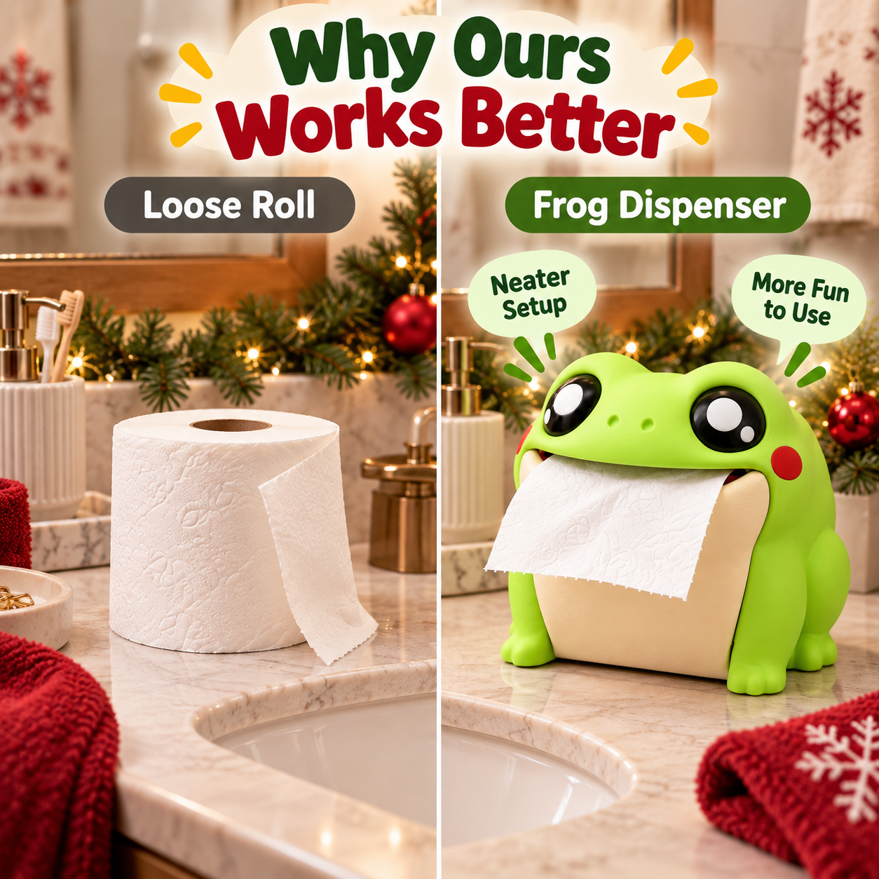 Froggy Tissue Dispenser – Cute Flip-Open Tissue Holder - 3