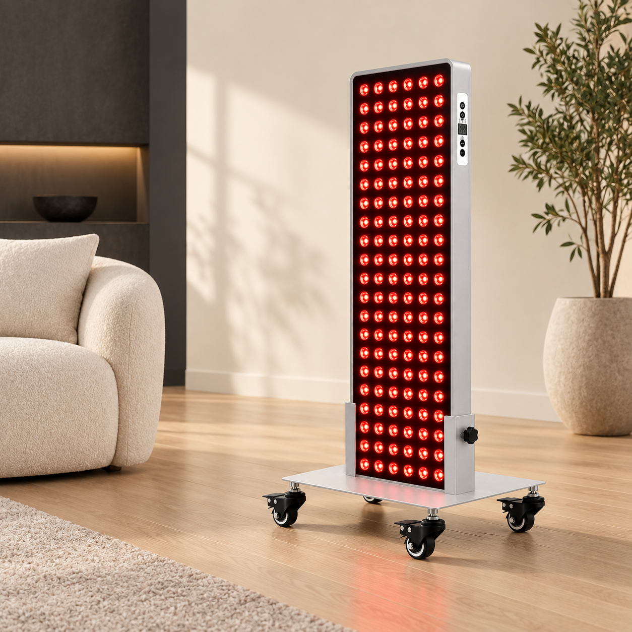 Ray Atlas A120 freestanding panel in a living room