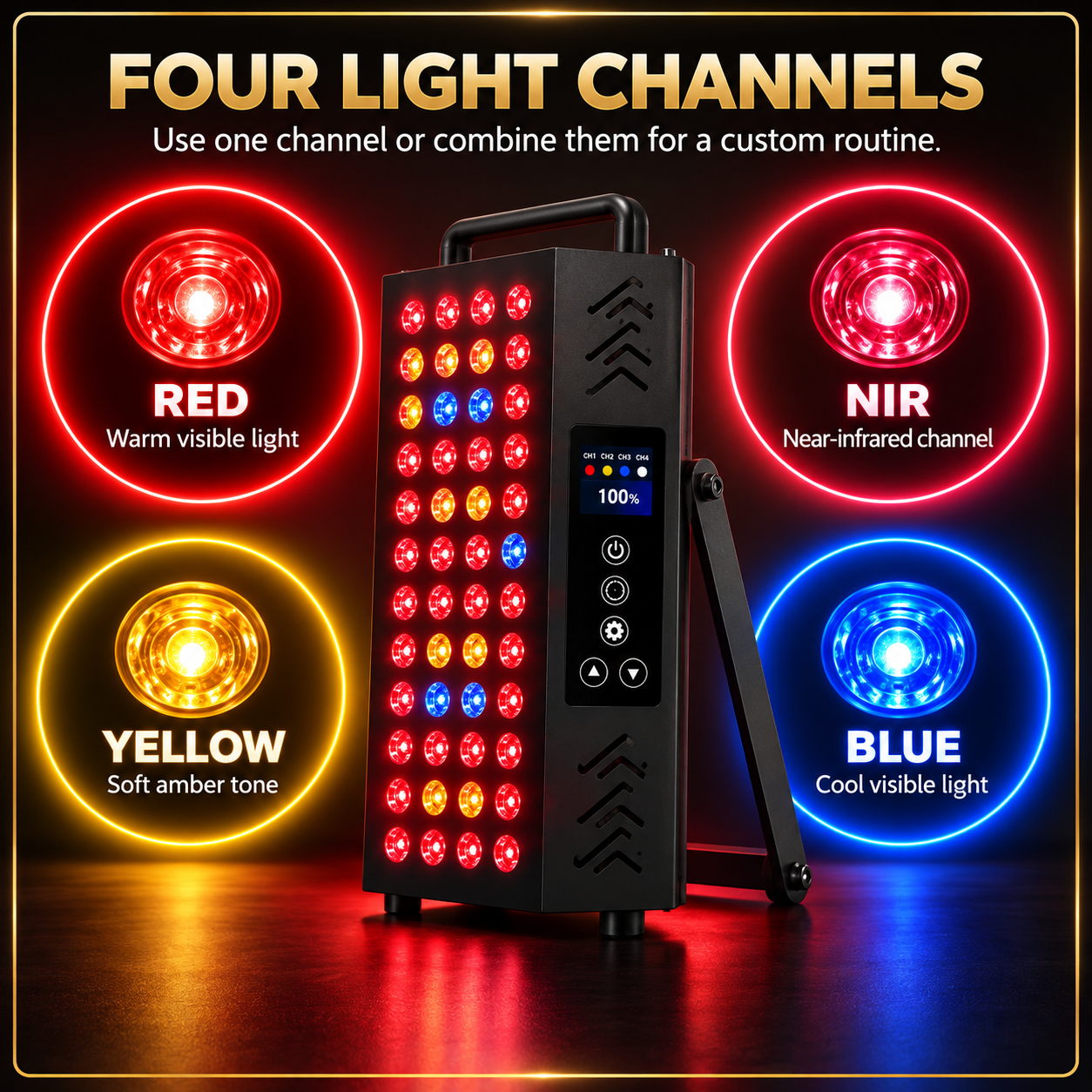 Four light channels on Ray Go M60