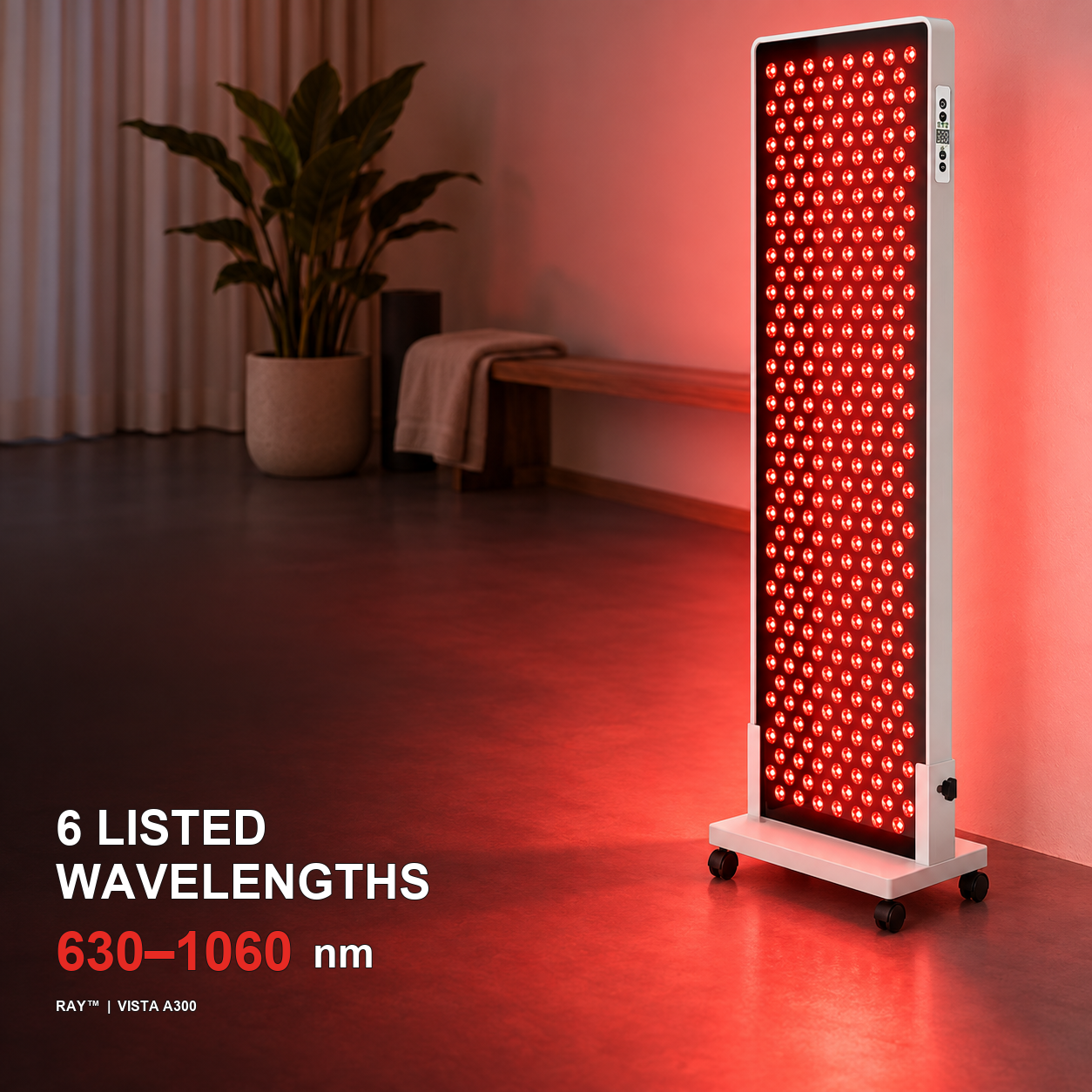 Ray Vista A300 listed wavelengths