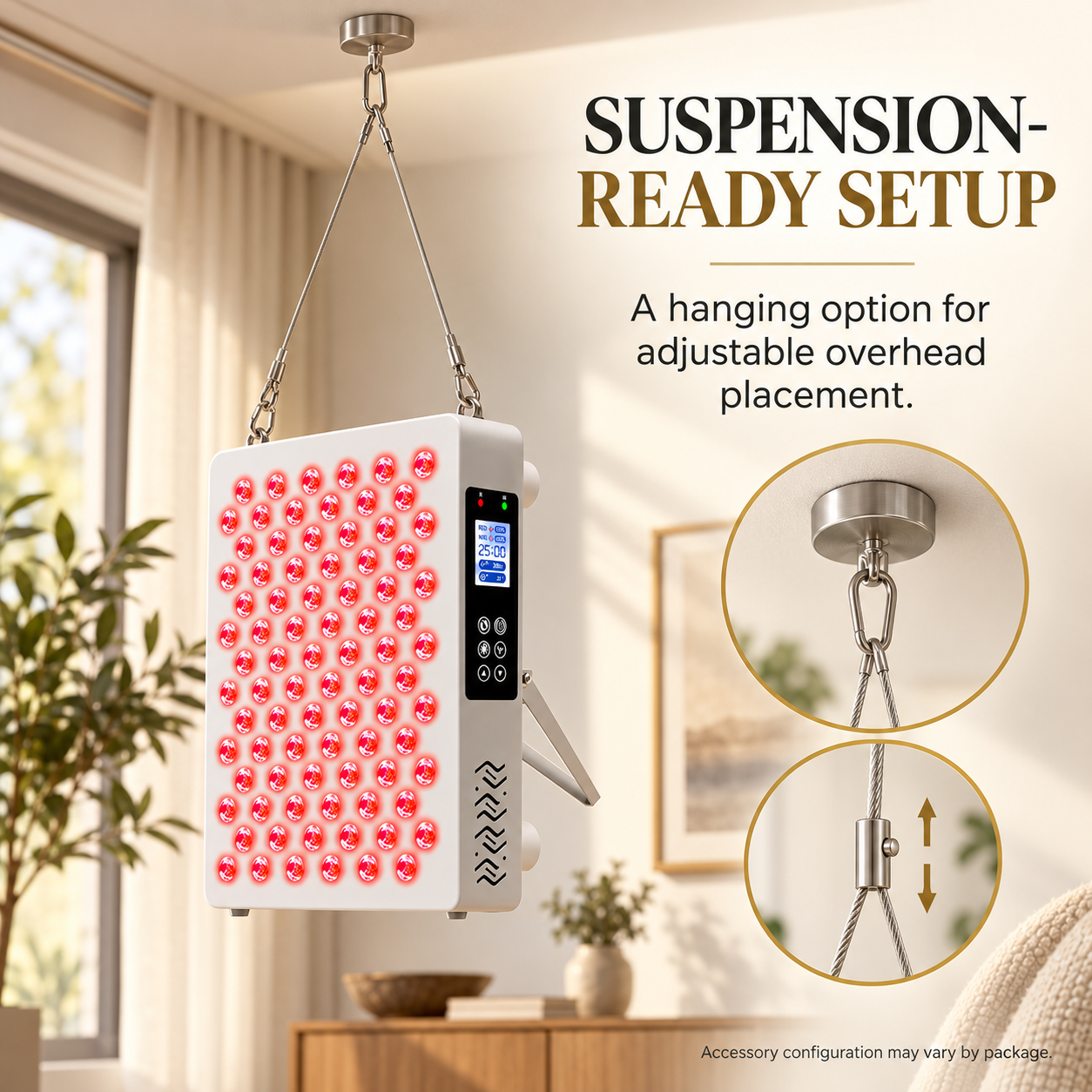 Suspension-ready hanging setup
