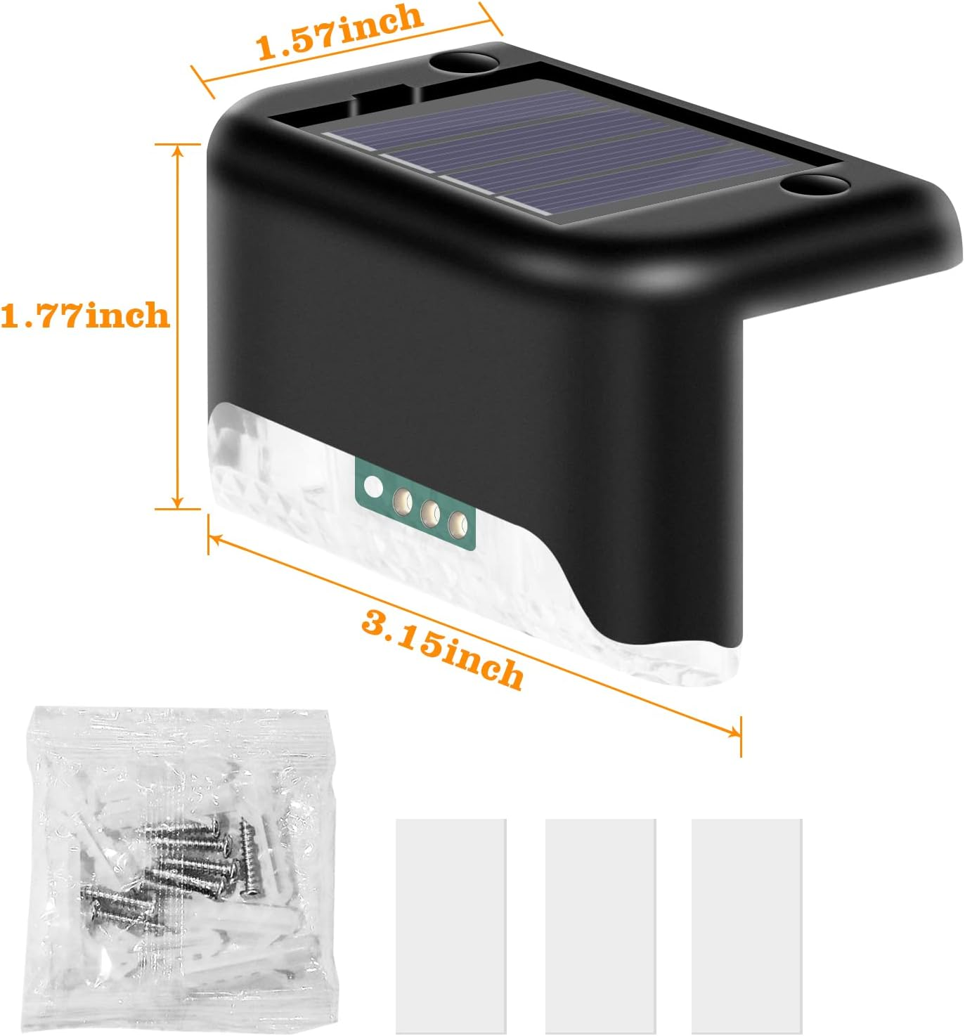 Waterproof Solar Fence Step Light